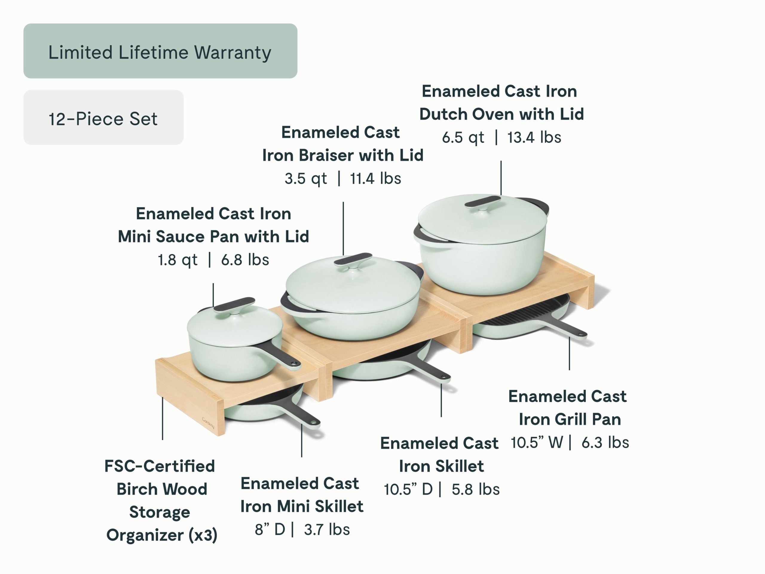 Enameled Cast Iron & Minis Set - Image 14