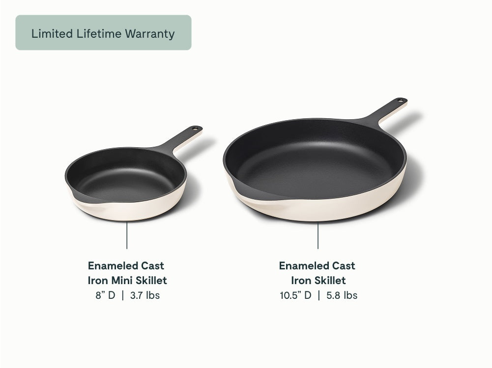 Enameled Cast Iron Skillet Duo - Image 2