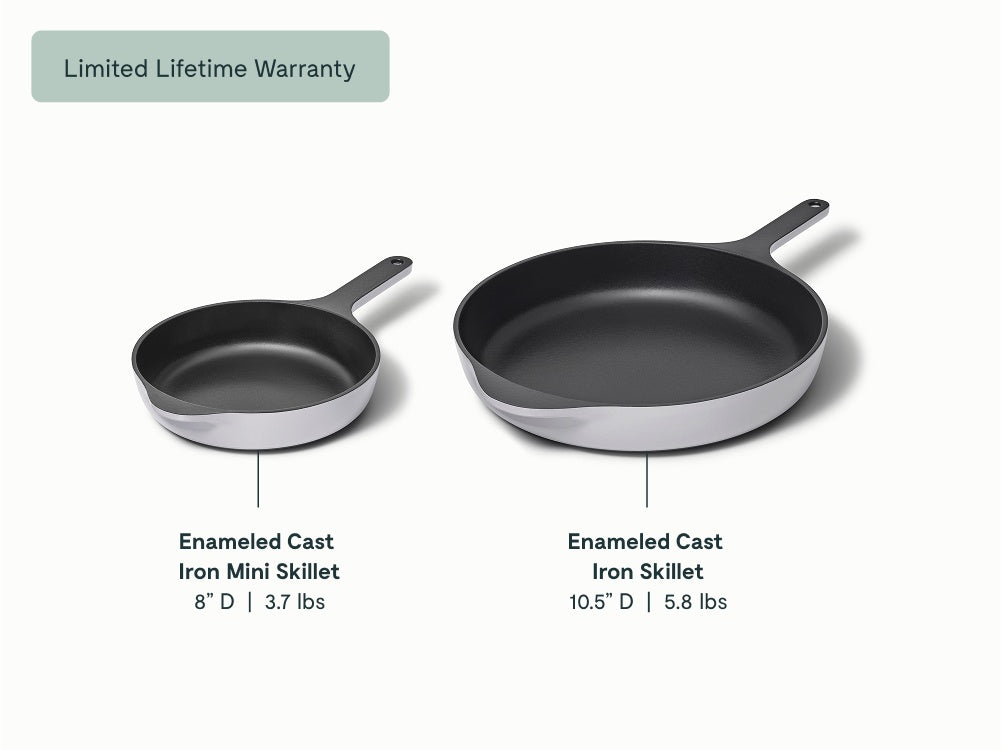 Enameled Cast Iron Skillet Duo - Image 10