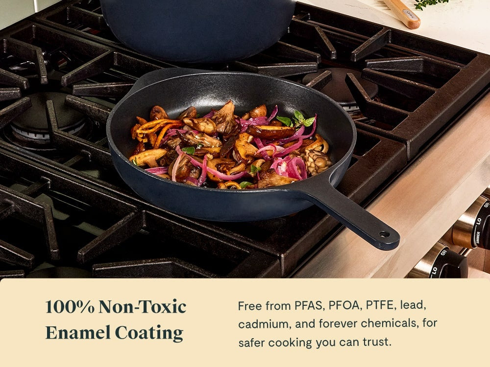 Enameled Cast Iron Skillet Duo - Image 3