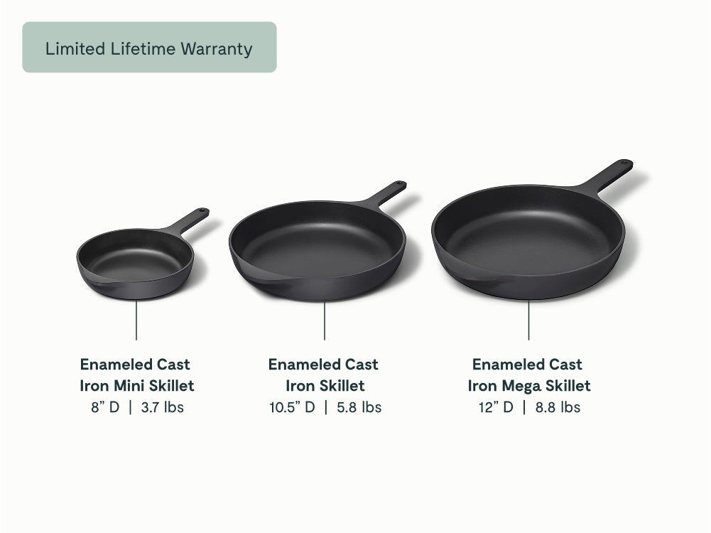 Enameled Cast Iron Skillet Trio - Image 12