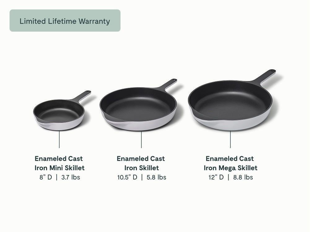 Enameled Cast Iron Skillet Trio - Image 10